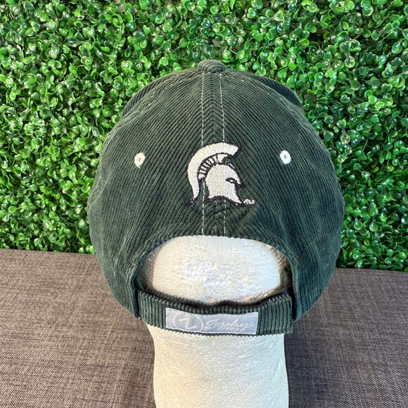 Vintage Michigan State Spartans MSU Corduroy SnapBack Hat Embroidered Rare HTF - Picture 2 of 9
